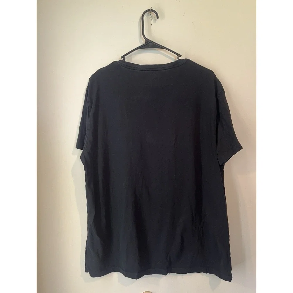 Polo Ralph Lauren Basic Vneck Base Layer Black Mens Large‎ Red Pony
